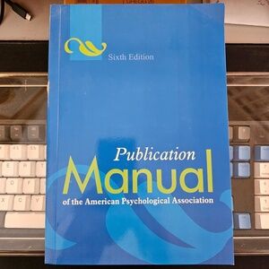 APA Publication Manual 6th Ed. Paperback, used